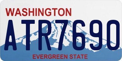 WA license plate ATR7690