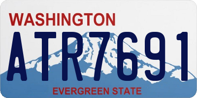 WA license plate ATR7691