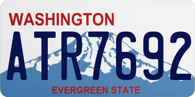 WA license plate ATR7692