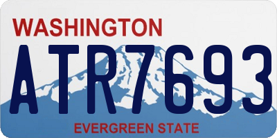 WA license plate ATR7693