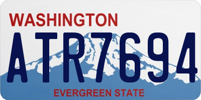 WA license plate ATR7694
