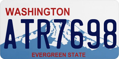 WA license plate ATR7698