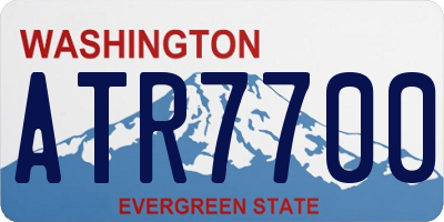 WA license plate ATR7700