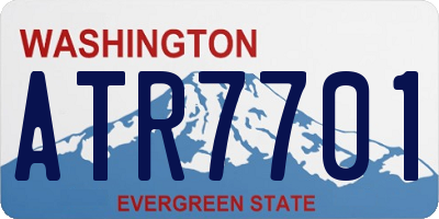 WA license plate ATR7701