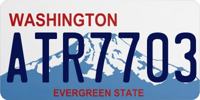 WA license plate ATR7703