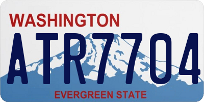 WA license plate ATR7704