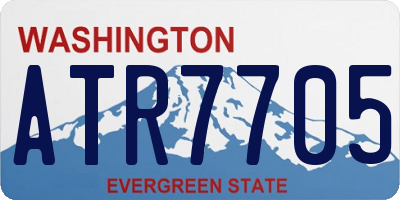 WA license plate ATR7705
