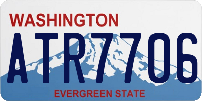 WA license plate ATR7706