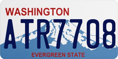 WA license plate ATR7708