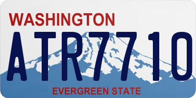 WA license plate ATR7710