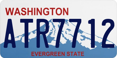 WA license plate ATR7712