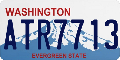 WA license plate ATR7713