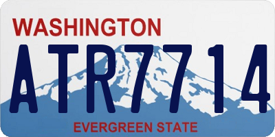WA license plate ATR7714