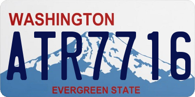 WA license plate ATR7716