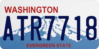 WA license plate ATR7718
