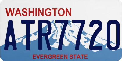 WA license plate ATR7720