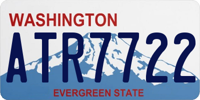 WA license plate ATR7722