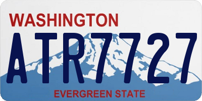 WA license plate ATR7727