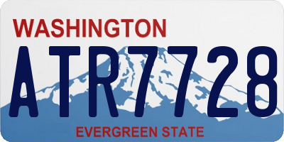 WA license plate ATR7728