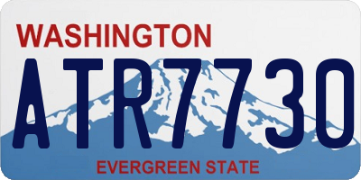 WA license plate ATR7730