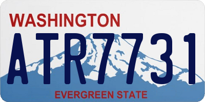 WA license plate ATR7731
