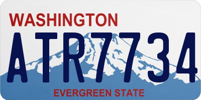 WA license plate ATR7734
