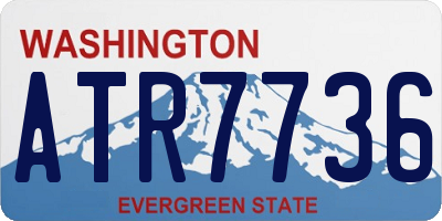 WA license plate ATR7736