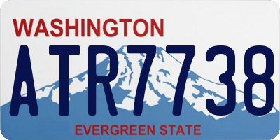 WA license plate ATR7738