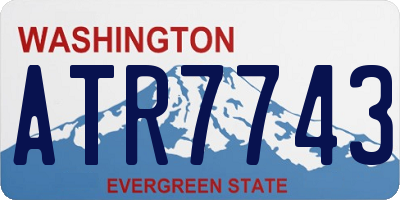 WA license plate ATR7743