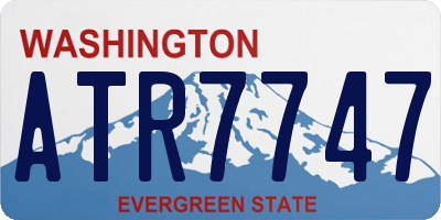 WA license plate ATR7747