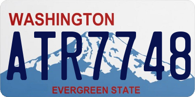 WA license plate ATR7748