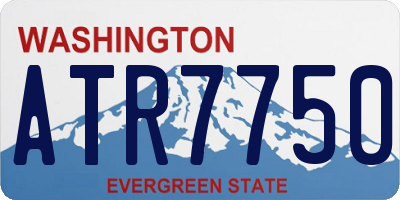 WA license plate ATR7750
