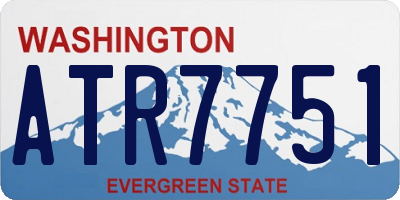 WA license plate ATR7751