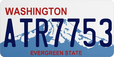 WA license plate ATR7753