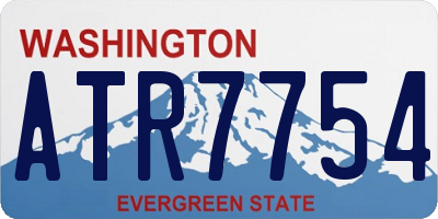 WA license plate ATR7754