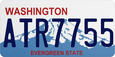 WA license plate ATR7755