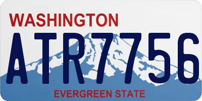 WA license plate ATR7756