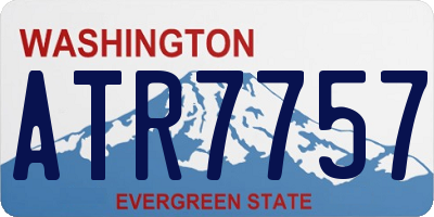 WA license plate ATR7757