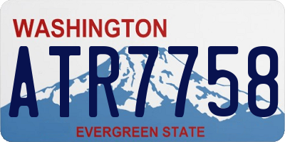 WA license plate ATR7758