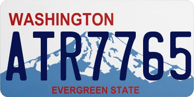 WA license plate ATR7765