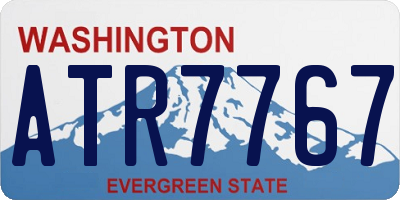 WA license plate ATR7767