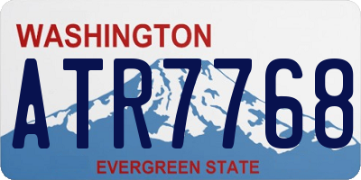 WA license plate ATR7768