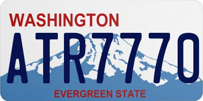 WA license plate ATR7770