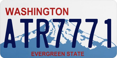 WA license plate ATR7771