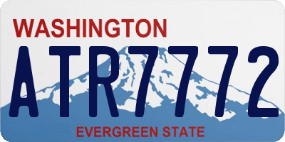 WA license plate ATR7772