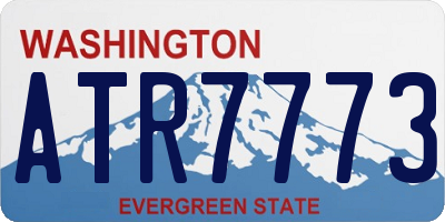 WA license plate ATR7773