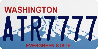 WA license plate ATR7777