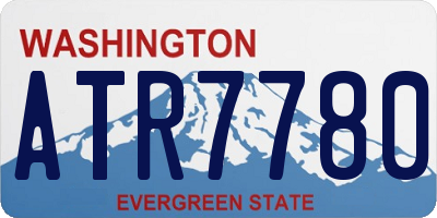 WA license plate ATR7780