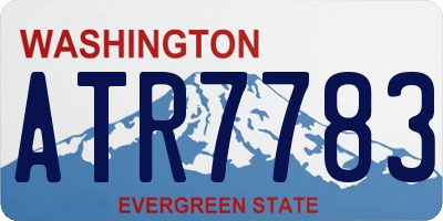WA license plate ATR7783