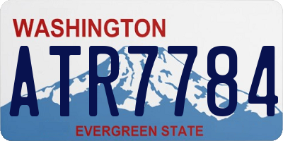 WA license plate ATR7784